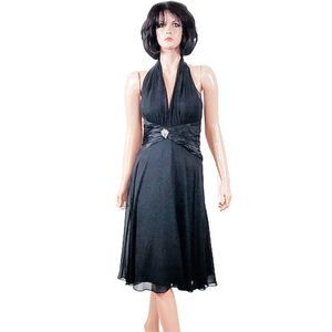 Maggy London Black Halter Dress